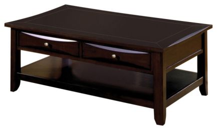 Coffee Table with drawers and open shelf