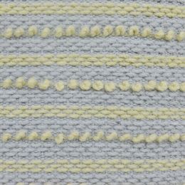 18 X 18 Inch Hand Woven Pillow with Stripe Pattern, Set of 2, Blue and Yellow